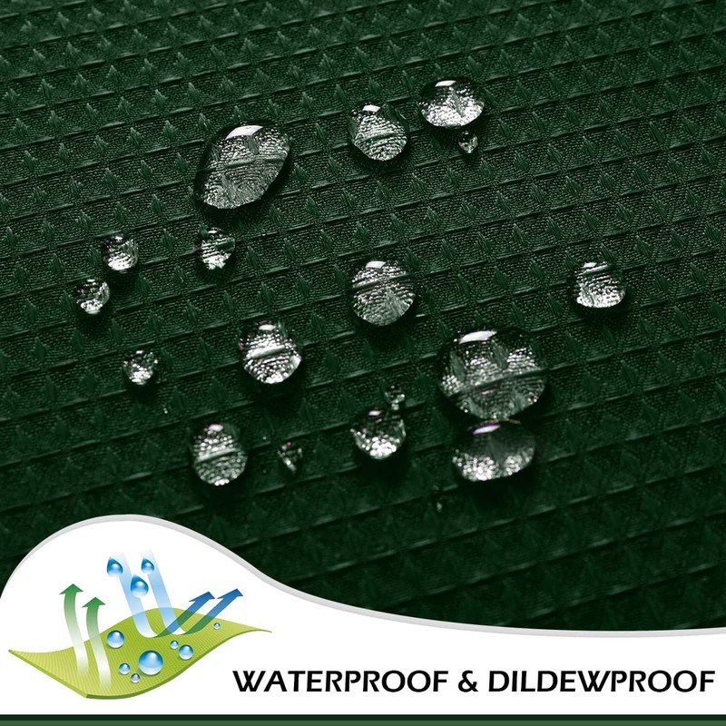 SPXTEX Dark Green Shower Curtains 72 inches Long Waterproof Fabric