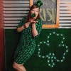 LAMPHOME 35L 16.5'' Pre-Lit Green St.Patrick's Day Irish Shamrock Window