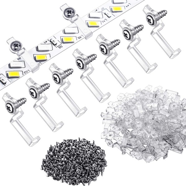300 Pieces LED Mounting Clips LED Bracket Strip LED Light
