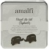 Amalfi EMDE 07 S/2 Forget Me Not Elephants, Black
