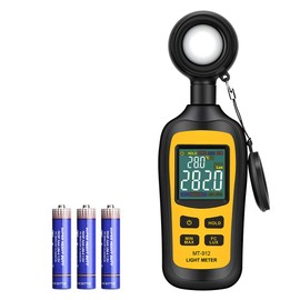 URCERI Digital lux meter, portable photometer, exposure meter, light meter with range up to 200,000 Lux and LCD display