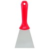 Vikan 40094 Stainless Steel Hand Scraper, Red, 235mm Length, 100mm