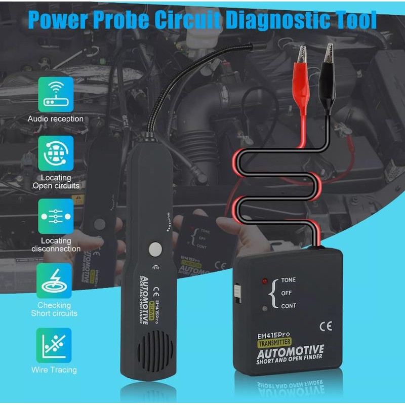 Automotive Circuit Tester, Tracer Wire Short Circuit Finder DC 6-42V