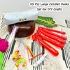 43 Pcs Large Crochet Hooks Set,12mm 15mm 18mm 20mm 25mm