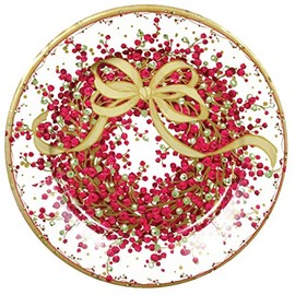 Caspari 27cm Pepperberry Dinner Plates, Pack of 8