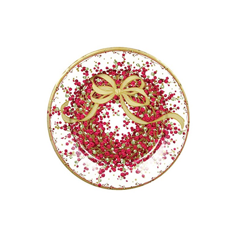 Caspari 27cm Pepperberry Dinner Plates, Pack of 8