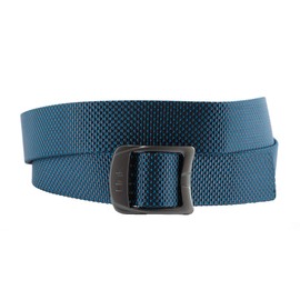 Huk Fishing Nylon Webbing Belt, Adjustable Sizing, Casual, Lifestyle, Quick Dry, 44" Max Length, Blue, One Size