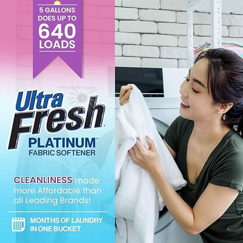 Ultra Fresh Platinum Fabric Softener for Laundry up to 640