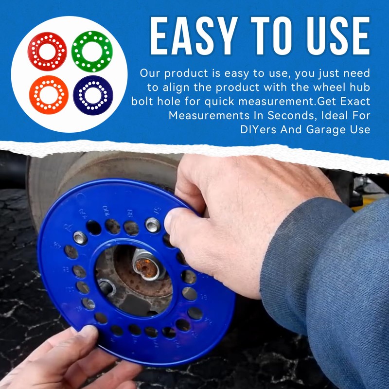 Wheel Bolt Pattern Template Tools,Anti-Scratch Scale Markings