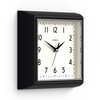 JONES CLOCKS® Mustard Wall Clock | Square Retro Clock |