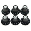 KAISH 6x Guitar AMP Amplifier Skirted Knobs Black w/ Silver