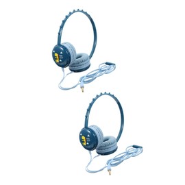 Angoily 2pcs Dinosaur Ear Headset for Boy Girl Lightweight Wired Headphone Microphone for Music Study Travel Compatible Tablets Laptops Phones