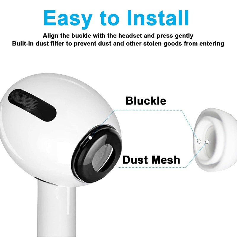 [3 Pairs] Adhiper airpods pro2 Eartips for Airpods Pro Eartips,