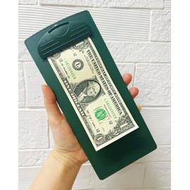 Vinseen Plastic Clipboard, for Memo, Menu, Credit Card Receipt, Green, 6-Pack (4-X-9)