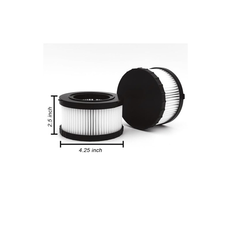4 Pack DC5151H HEPA Filter Replacement Compatible with DEWALT DC515,