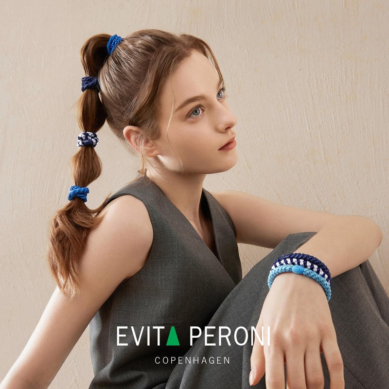 EVITA PERONI 12 Pcs Hair Ties, High Elastic Ponytail Holders,