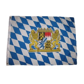 Trade Winds 2x3 German Bavaria Lion Oktoberfest Bavarian Beer Flag 2'x3' House Banner Premium Fade Resistant