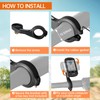 RAVEMEN AOM01 Mount Compatible with Garmin/Coospo/CYCPLUS/iGPSOPORT Bicycle Computer, Compatible with