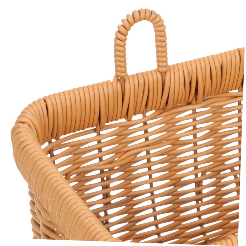 iplusmile Rattan Onion Storage Basket Woven Hanging Basket Wall Mount