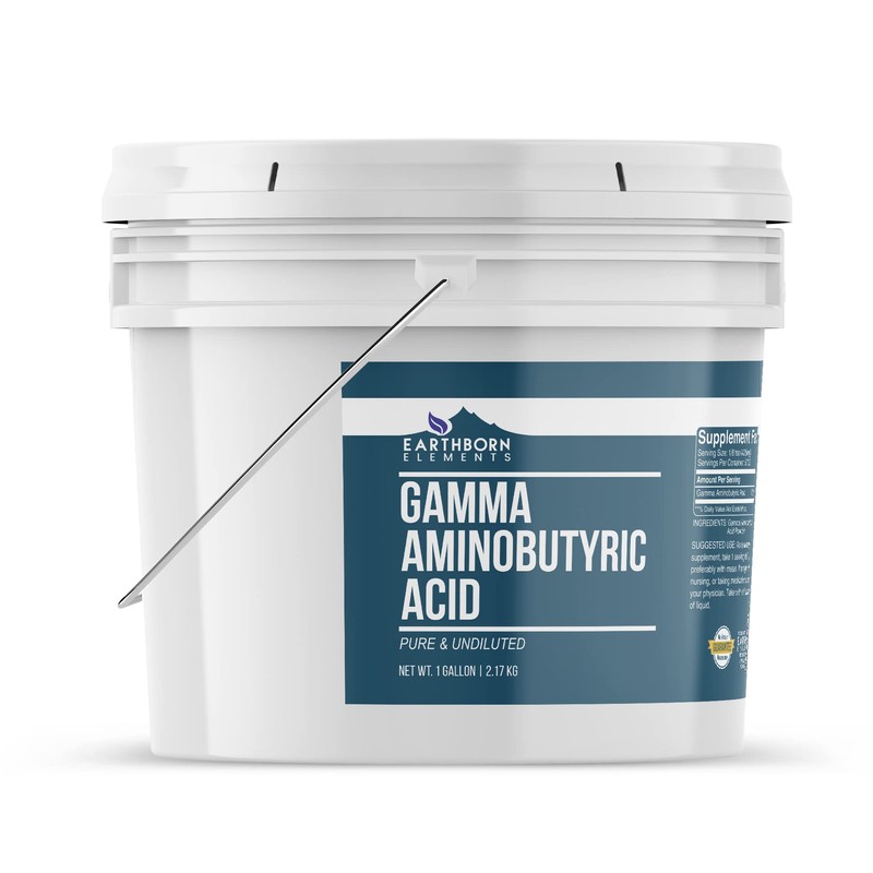 Earthborn Elements Gamma Aminobutyric Acid (GABA) 1 Gallon Bucket, Pure