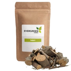 Evergreen Herbs Taray - 8 oz. - Tamarix Dioica, Tamarisk, Sea Cedar, Tamarin - Resealable Stand Up Pouch to Ensure Freshness!
