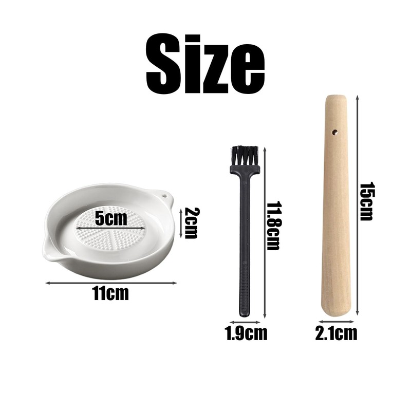 1 Pc Grinder and 1 Pc Wooden Grinding Rod, Hand