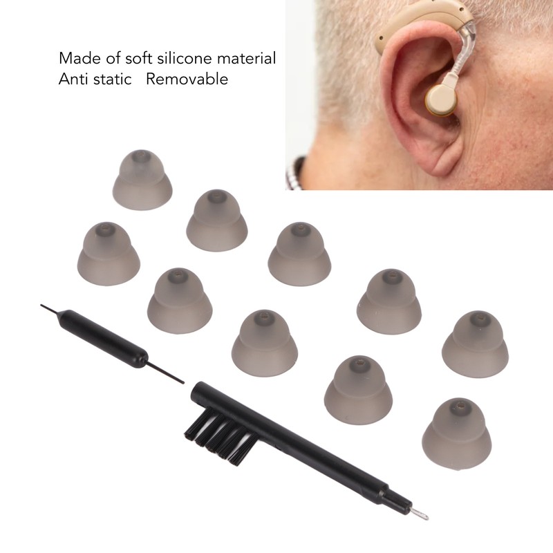 10pcs Sound Aid Replacement Domes Double Layers Sound Amplifier Earbud