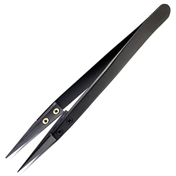 MMOBIEL Ceramic Tip Soldering Tweezers Heat Resistant 1600c/3000F  for Electronics