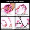 Gresonic Cherry Blossoms Willow Vine Wall Decoration - 48 LEDs