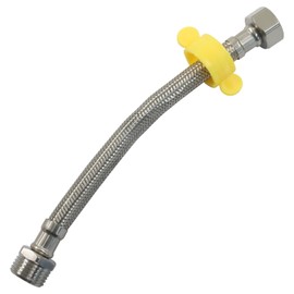 PHITUODA 8 Inch Faucet Supply Line Connector, 1/2 Female x 1/2 Male Supply Line Braided Stainless Steel Hose for Kitchen/Sink/Toilet