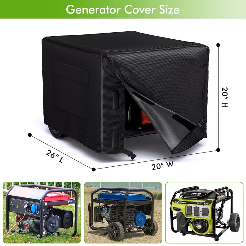 WLEAFJ Generator Cover Heavy Duty Waterproof, Universal Portable Generator Cover