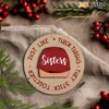 365RUSTIC Family Christmas Ornaments, Sisters Ornament 2024, Funny Ornaments for