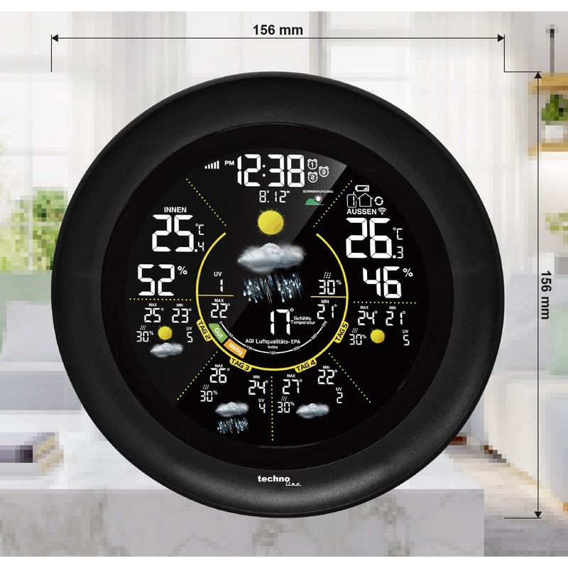 techno line WD 3040 WLAN Weather Station with Outdoor Sensor,