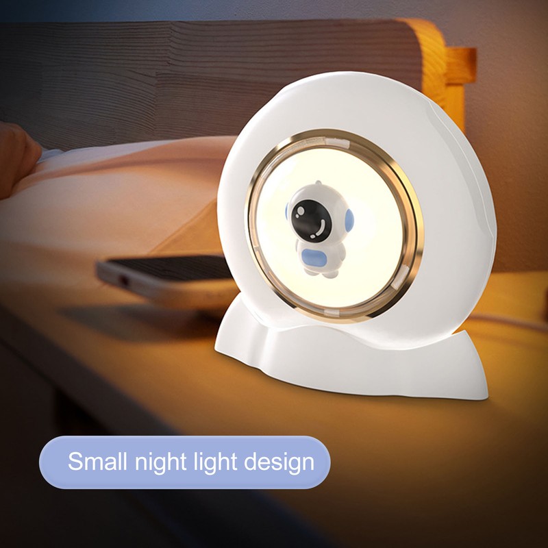 Spaceman Hand Heater Night Light USB Rechargeable Portable 2 Gears