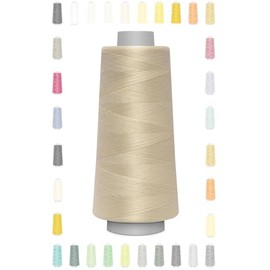 Nähmit - Gütermann Overlock Thread Toldi-Lock 2500 m / Toldilock + Free Colour Card (06-1145-Cream)