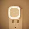 YUNLEX 2 Pack Plug in Night Light with Motion Sensor