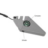 2PCS 6 in 1 Outdoor Knife Sharpener with Compass Survival