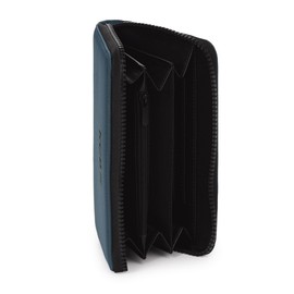 KCB Große Maze Geldbörse, ideales und praktisches Design, verschiedene Fächer, leicht zu transportieren, 100 % vegan, Petroleum, Talla única, Zeitgenössisch