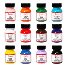 Angelus Kit Pintura Piel Cuero Angelus 12 Tenis Acrylic 29.5ml