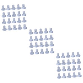 TEHAUX 3sets Collision Stem Bumpers Soft Spacers for Cabinet Doors Furniture Noise Dampening Protection Easy Application for Daily Use 100pcs*3