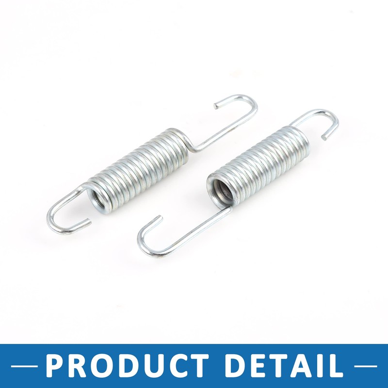 A ABSOPRO Motorcycle Side Mount Stand Spring for GS125 Silver