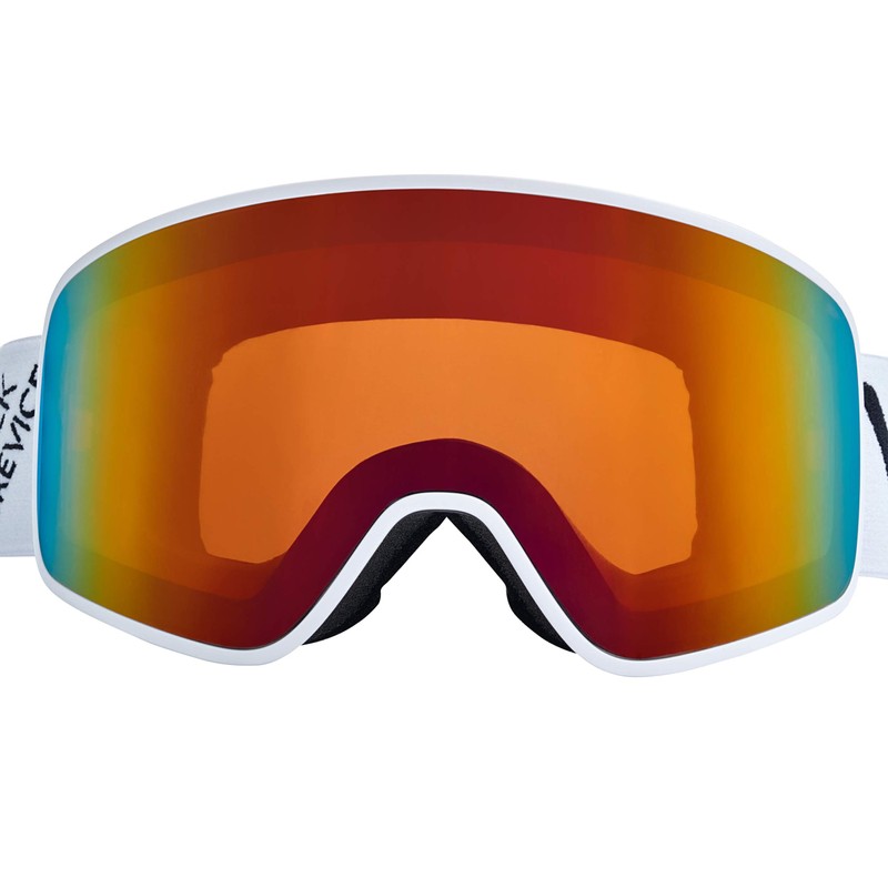 Black Crevice Unisex - Schladming Adult Ski Goggles White, Size
