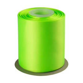 Cinta de satén de doble cara de 4 pulgadas, cinta de poliéster sólido para manualidades, 25 yardas, perfecta para envolver regalos, manualidades, corona, decoración de ceremonia de fiesta de boda, arreglo floral, costura