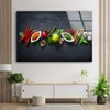 Myphotostation Spices Kitchen Wall Art Tempered Glass Wall Art 16x16''