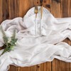 AOKSUNOVA Cheesecloth Table Runner White 80 x 300cm Boho Gauze