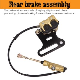 Hydraulic Rear Disc Brake Caliper Caliper Compatible with 70cc 90cc 110cc 125cc 140cc 150cc SSR Baja apollo Taotao Coolster Roketa SDG 107 Pitster Pro Atomik Sikk Chinese Pit Dirt Bike(12mm)
