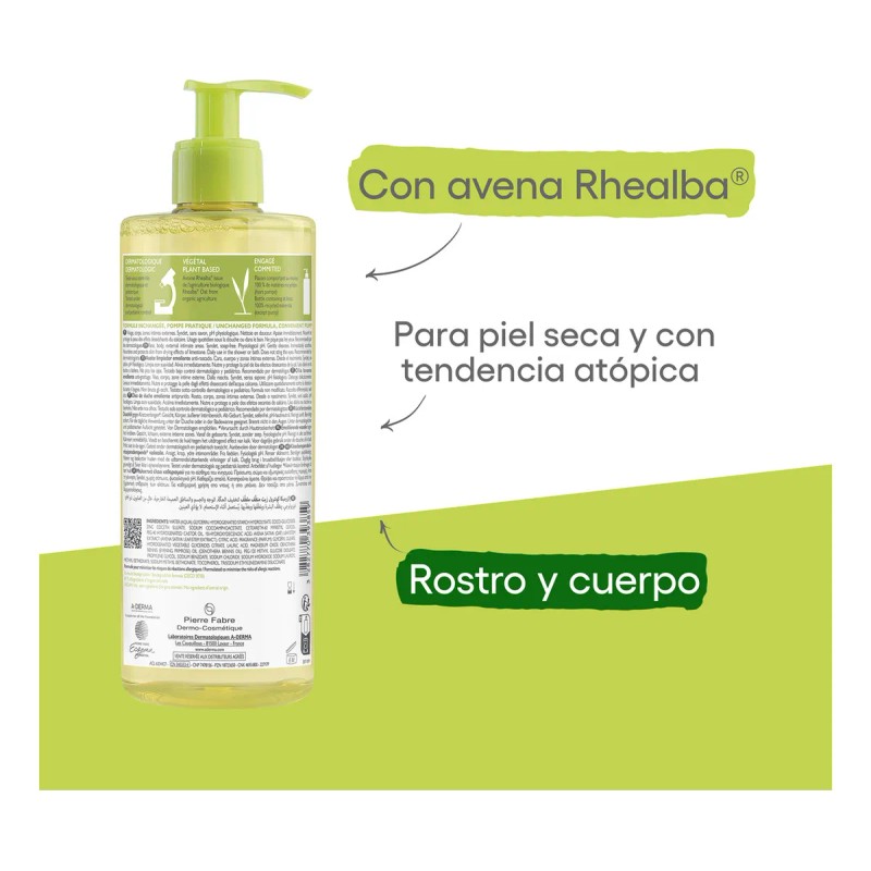 A-Derma Exomega Control Aceite Dermolimpiador 500 ml