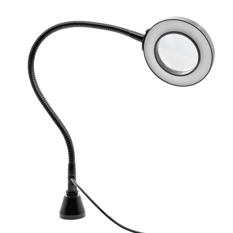 GALLUNOPTIMAL Magnetic Magnifying Lamp with LED Ring Light & Gooseneck