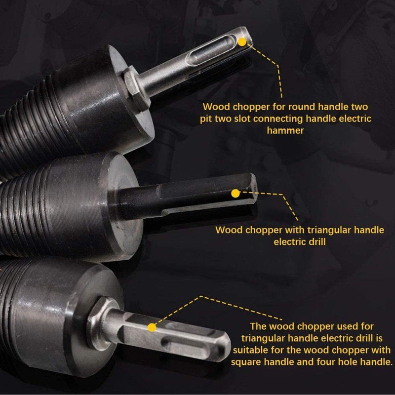 4 Piece Set Firewood Drill Bits Wood Splitter Wood Splitter