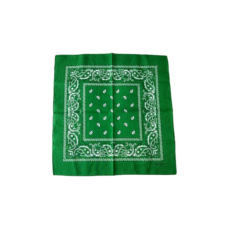 Fosys Bandana, 100% Cotton, Cashew Nut Pattern, 21.7 x 21.7